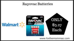 Walmart Deal on Rayovac Batteries