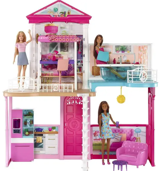 Walmart Barbie Dollhouse Set W 3 Figures Accessories 75 Walmart barbie dollhouse set w 3 figures accessories 75