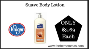 Kroger Deal on Suave Body Lotion