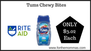 Rite Aid Deal on Tums Chewy Bites (2)