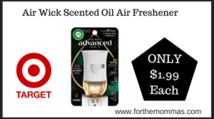 Target Deal on Air Wick Scented Oil Air Freshener