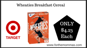 Target Deal on Wheaties Breakfast Cereal