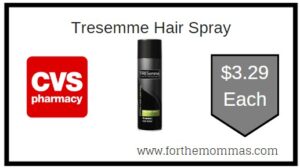 Tresemme hair spray CVS