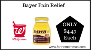 Walgreens Deal on Bayer Pain Relief