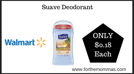 Walmart Deal on Suave Deodorant
