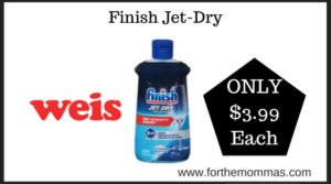Weis Deal on Finish Jet-Dry