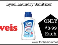 Weis Deal on Lysol Laundry Sanitizer