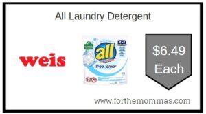 All Laundry Detergent Weis3