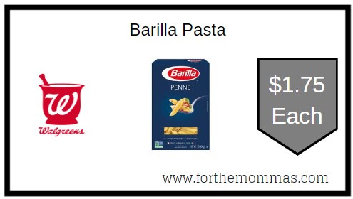 Coupon Deal at Walgreens on Barilla Pasta