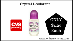 CVS Deal on Crystal Deodorant