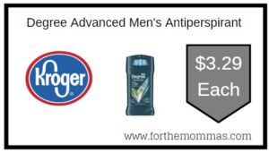 Degree Advanced Men Antiperspirant Kroger