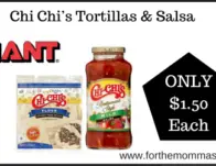 Giant Deal on Chi Chis Tortillas & Salsa