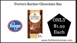 Kroger Deal on Ferrero Rocher Chocolate Bar