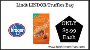 Kroger Deal on Lindt LINDOR Truffles Bag