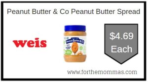 Peanut Butter & Co Peanut Butter Spread Weis