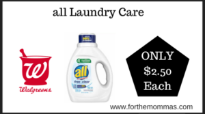 Walgreens Deal on all Laundry Care (3)