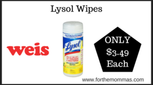 Weis Deal on Lysol Wipes (1)