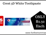 CVS Deal on Crest 3D White Toothpaste