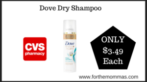 CVS Deal on Dove Dry Shampoo