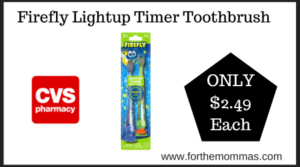 CVS Deal on Firefly Lightup Timer Toothbrush