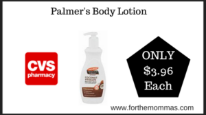 CVS Deal on Palmers Body Lotion