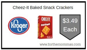 Cheez-It Baked Snack CrackersKroer