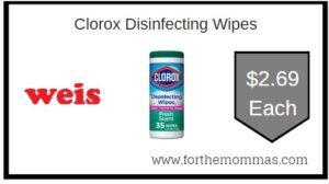 Clorox Disinfecting Wipes WEis