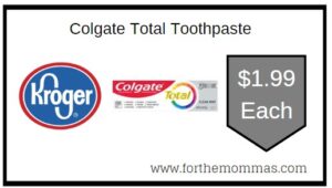 Colgate Total Toothpaste Kroger