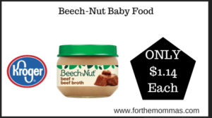 Kroger Deal on Beech-Nut Baby Food