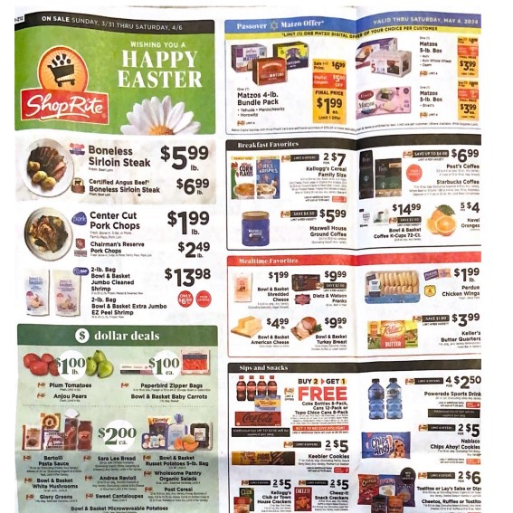 ShopRite Ad Scan Mar 31st Page 1