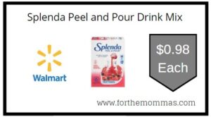 Splenda Peel & Pour Zero Sugar Drink Mix, 6 Liquid Pods