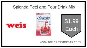 Splenda Peel and Pour Drink Mix Weis