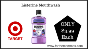Target Deal on Listerine Mouthwash