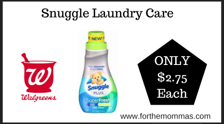Walgreens Deal on Snuggle Laundry Care