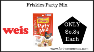 Weis Deal on Friskies Party Mix