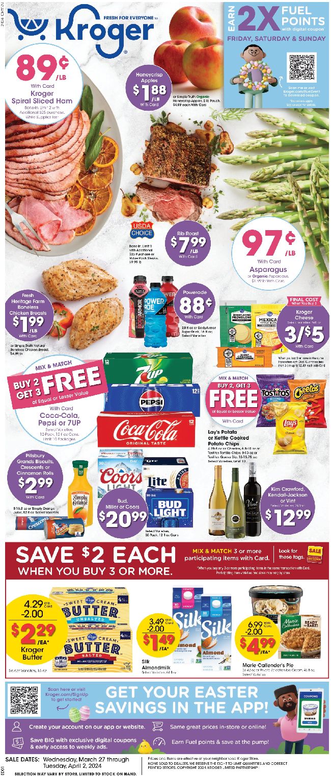 kroger Weekly Ad Preview 26_March Page1