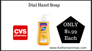 CVS Deal on Dial Hand Soap (1)