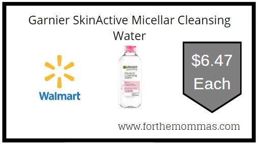 Coupon Deal at Walmart on Garnier SkinActive Micellar Cleansing Water