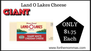 Giant Deal on Land O Lakes Cheese