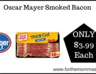 Kroger Deal on Oscar Mayer Smoked Bacon