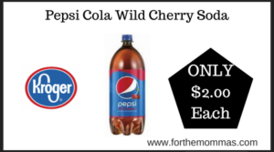 Kroger Deal on Pepsi Cola Wild Cherry Soda
