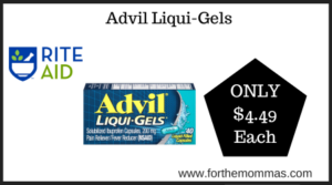 Rite Aid Deal on Advil Liqui-Gels