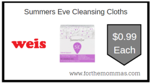 Summers Eve Cleansing Cloths Weis