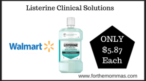 Walmart Deal on Listerine Clinical Solutions