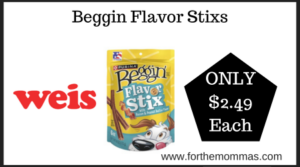 Weis Deal on Beggin Flavor Stixs