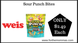 Weis Deal on Sour Punch Bites