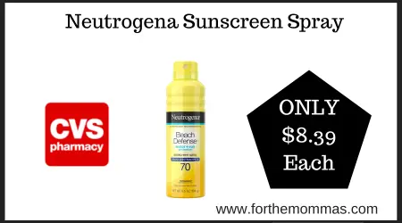 Coupon and Extrabucks Deal at CVS on Neutrogena Sunscreen Spray