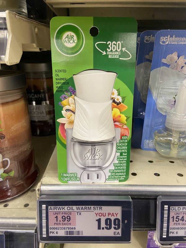 2 Free Airwick Oil Warmer Product with ShopRite Deal