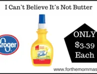 Kroger Deal on I Cant Believe Its Not Butter