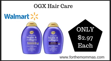 Coupon Deal at Walmart on OGX Hair Care